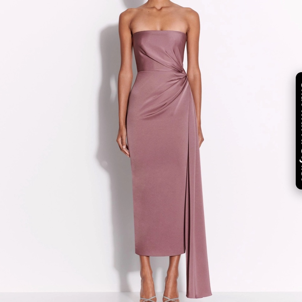 Alex Perry Strapless Twist Dress